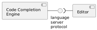 Editor / code completion engine
